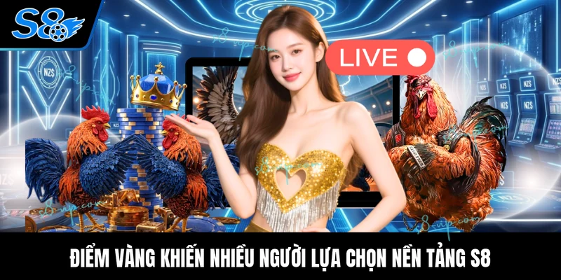 S8 Đá Gà Điểm vàng khiến nhiều người lựa chọn nền tảng S8