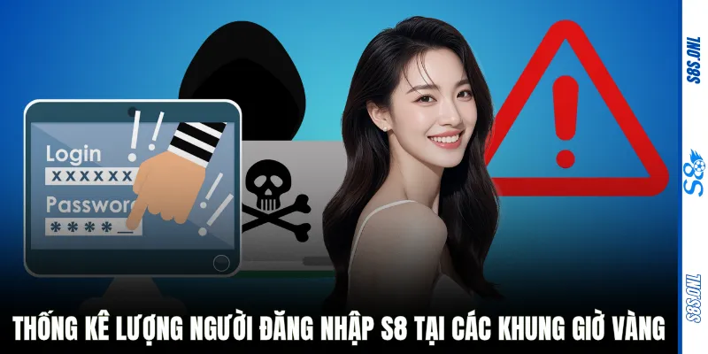 Thống kê lượng người đăng nhập S8 tại các khung giờ vàng